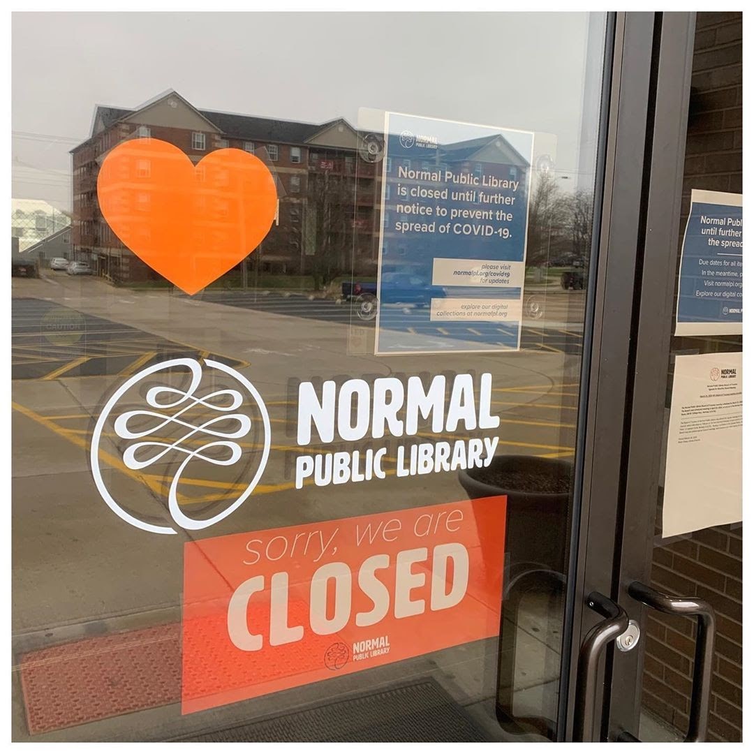 Image of Normal Public Library closed