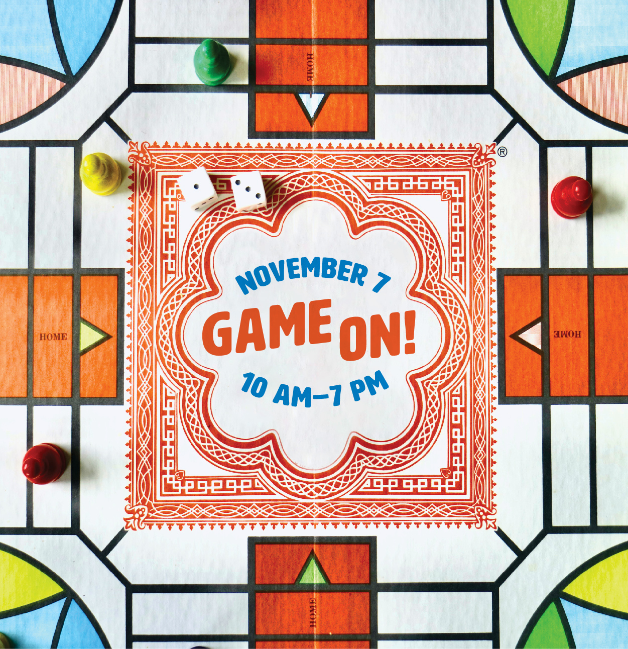 November 7 Game On! 10 am–7 pm