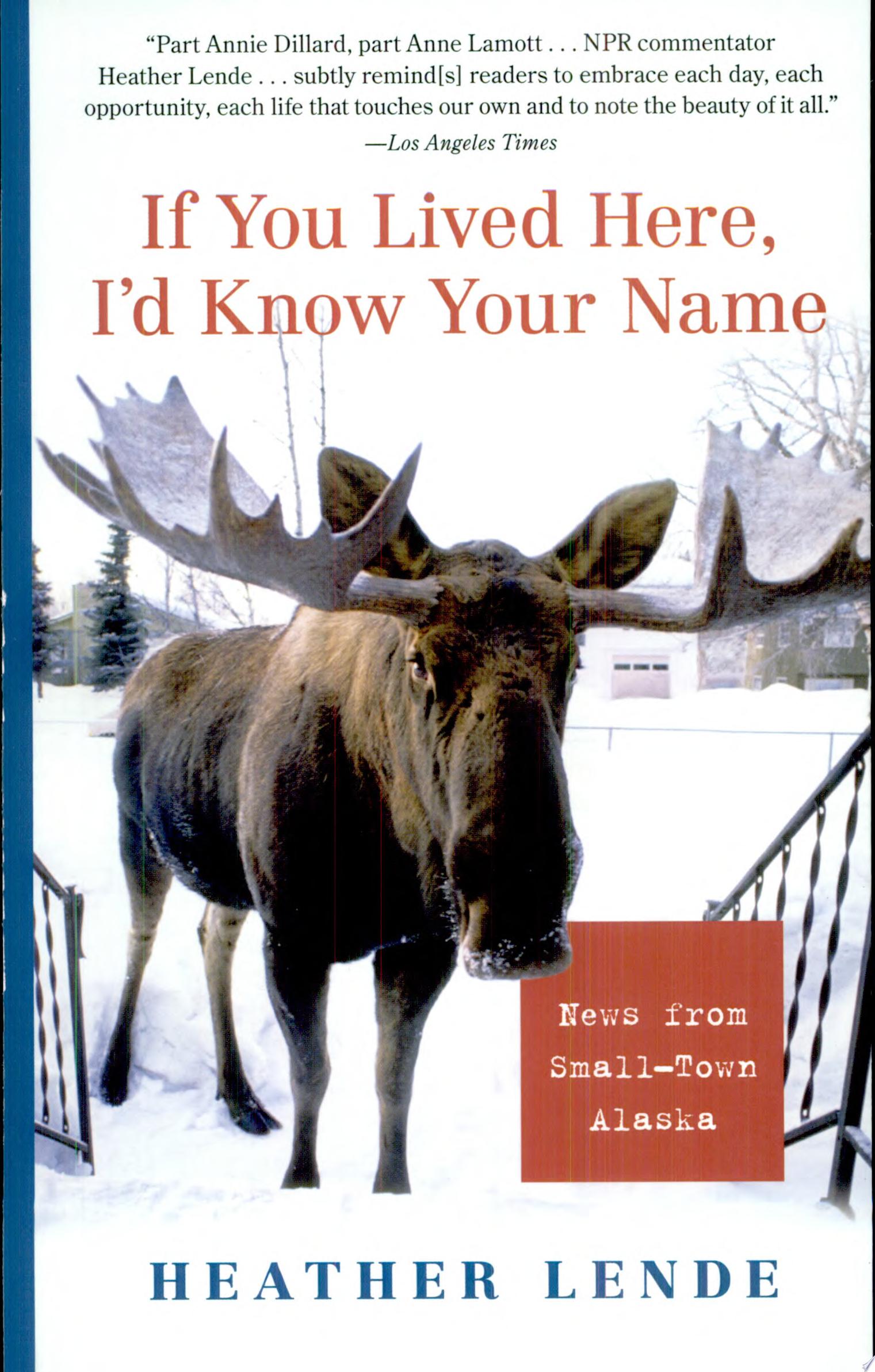 Image for "If You Lived Here, I&#039;d Know Your Name"