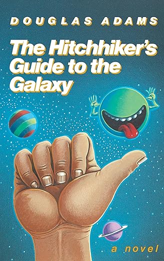 Cover of Douglas Adams' The Hitchhiker's Guide to the Galaxy