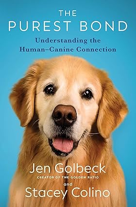 Cover of Jen Golbeck's The Purest Bond depicting a golden dog