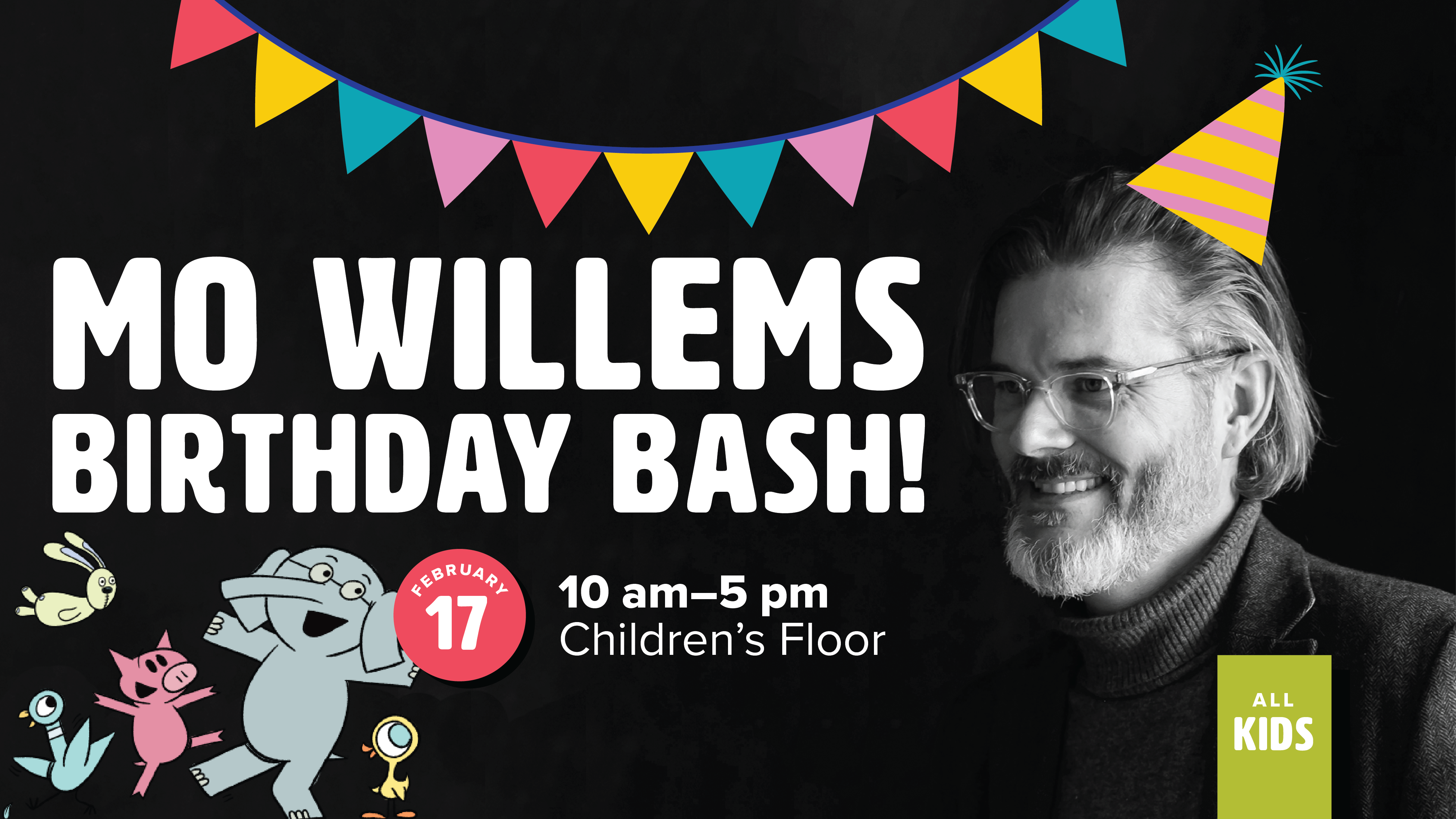 Mo Willems Birthday Bash! | Normal Public Library