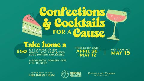 Confections & Cocktails for a Cause graphic