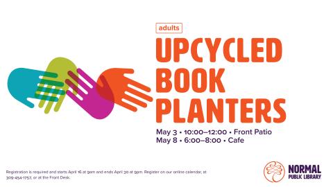 Upcyled Book Planters