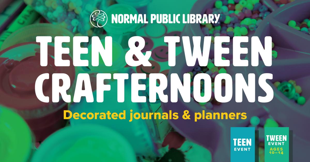 Image for Teen & Tween Crafternoons: decorated journal/planner.